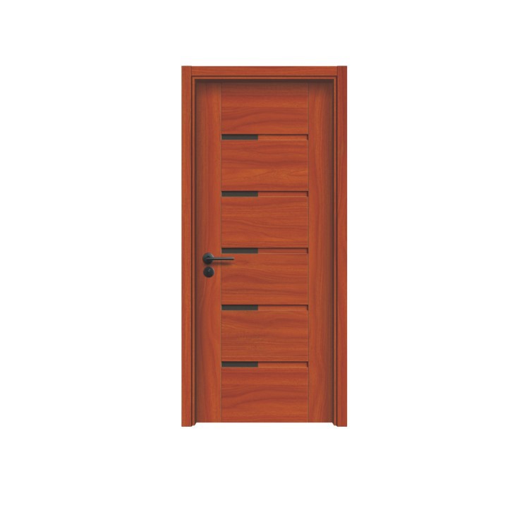 Moderno minimalista de cristal de carbono puerta de la habitación puerta de madera puerta del dormitorio moderno nuevo chino puerta plana fábrica al por mayor