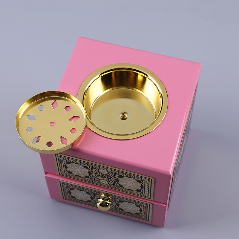 Factory direct sales, wholesale of storage boxes, jewelry boxes, incense burners, reverse-flow sandalwood burners, creative wholesale with hollowed-out designs detail image 2