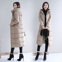 2022冬季新款韩版棉衣女中长款棉衣女式羽绒棉服加厚修身棉袄外套