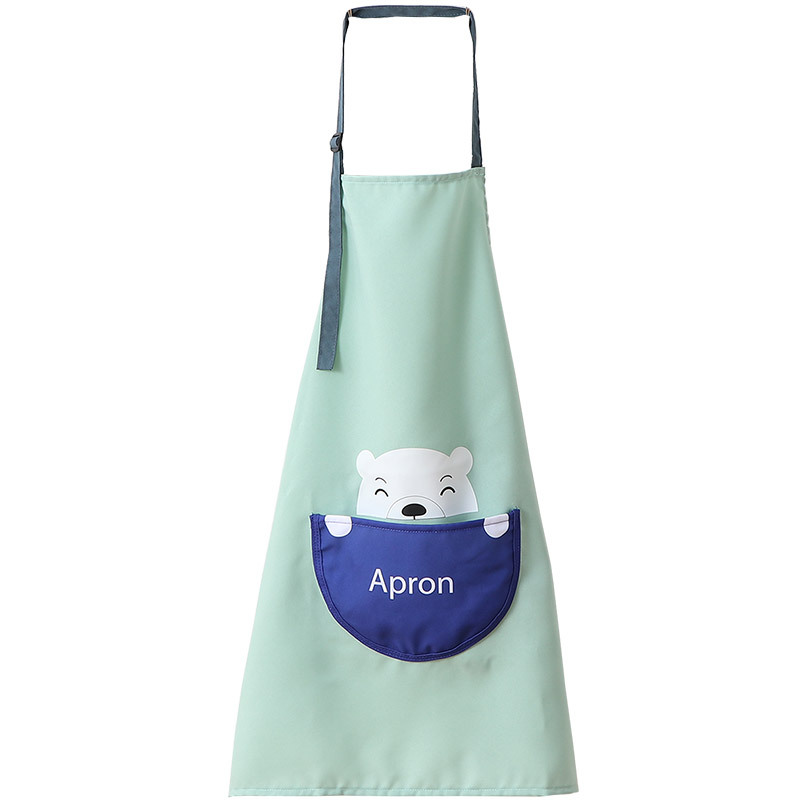 Delantal delgado de verano dibujos animados simple cocina casera moda cintura cocina impermeable a prueba de aceite