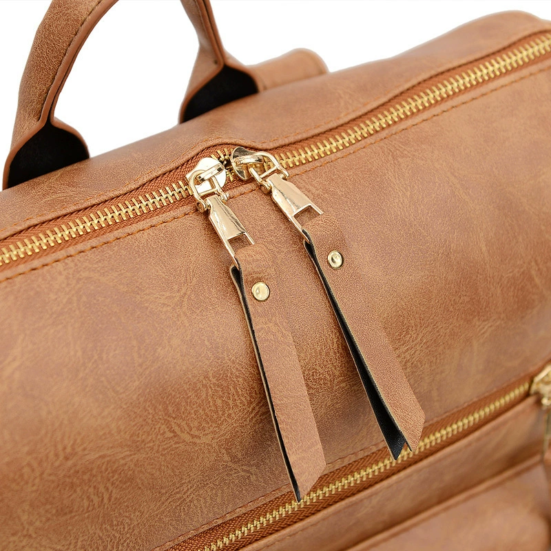 Matte polyurethane ethnic retro capacious backpack, wholesale, ethnic style, with embroidery