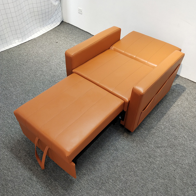 Sofá cama individual plegable dormitorio estudio oficina cama invisible sofá de cuero ahorrar espacio