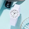 Silica gel children's watch for leisure, internet celebrity, Korean style, simple and elegant design, for secondary school