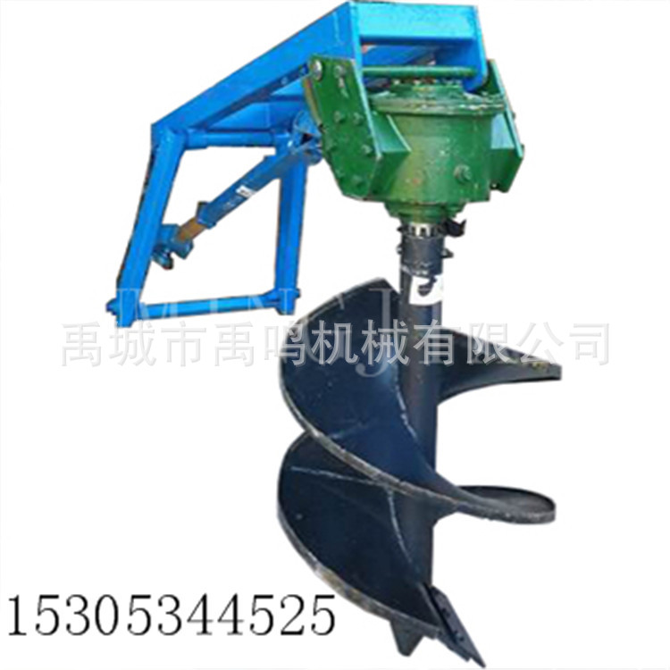 厂家供应植树挖坑机 植树的机器多钱 四轮拖拉机带挖电线杆的机子