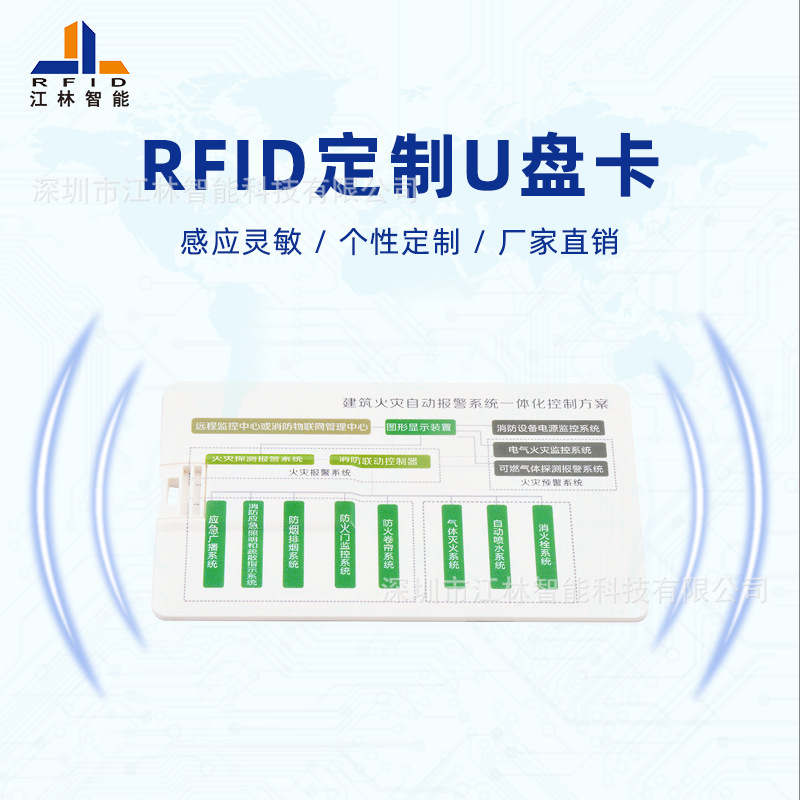 江林厂家直销礼品 时尚门禁U盘USB加智能感应卡 U盘 IC卡来图|ms