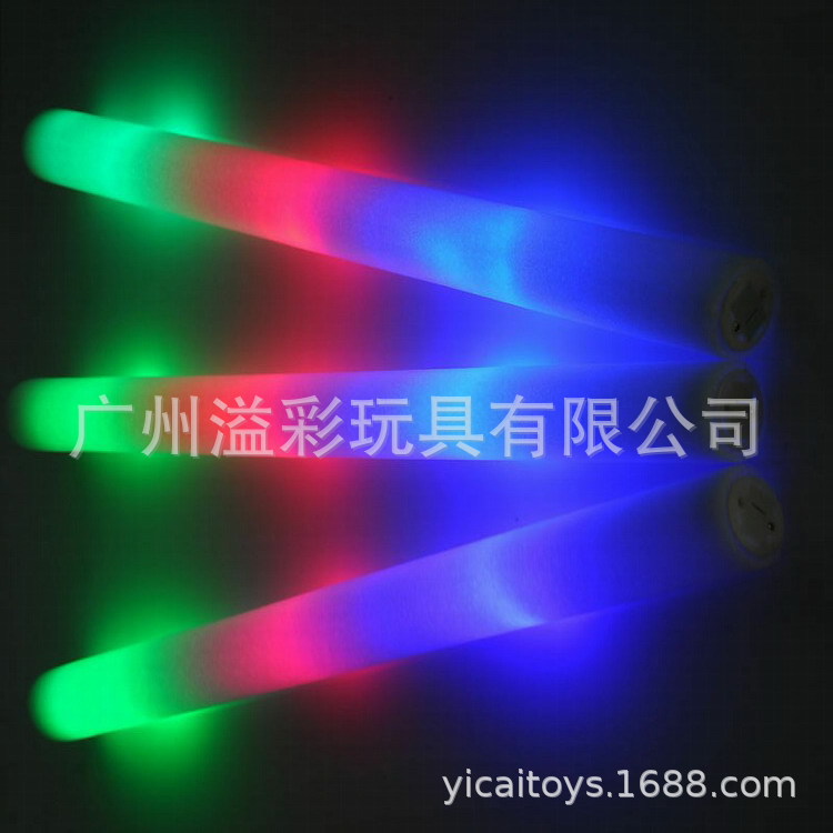 Colorful glowing sponge concert glow stick LED electronic glow stick…