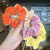 New autumn and winter pure color plush large intestine circle Korean version of temperament flamboyed pouredonum bowel velvet temperament pork large intestine hair ring