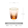 Home Glass Drinking Water Cup Creative Phnom Penh Milk Juice Cup hexagonal beer glass geometric hexagonal crystal cup