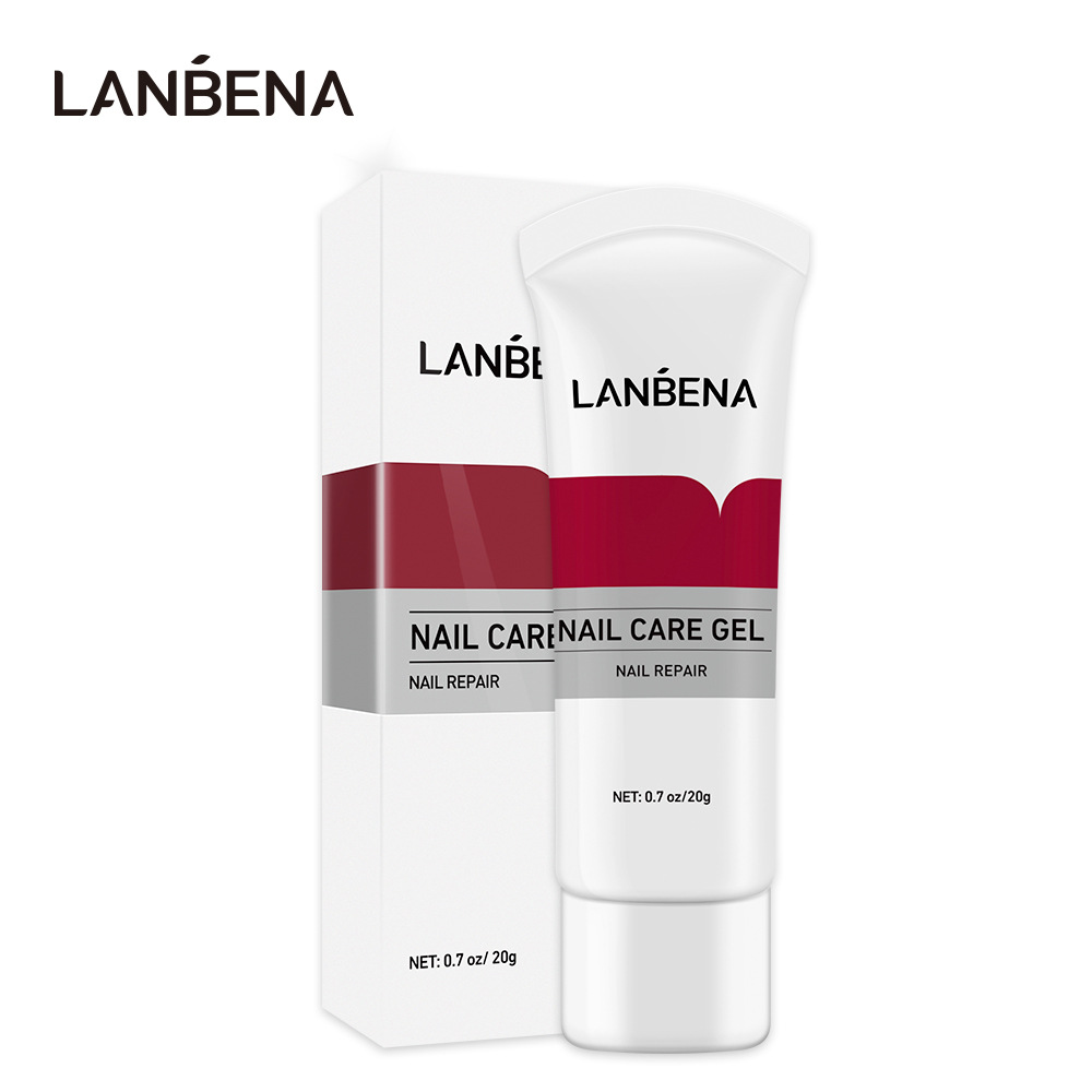 LANBENA lanbei nail repair gel, herbal nail repair cream with small file 20g foreign trade