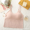 Underwear, top with cups, waist belt, tank top, wireless bra, T-shirt, beautiful back