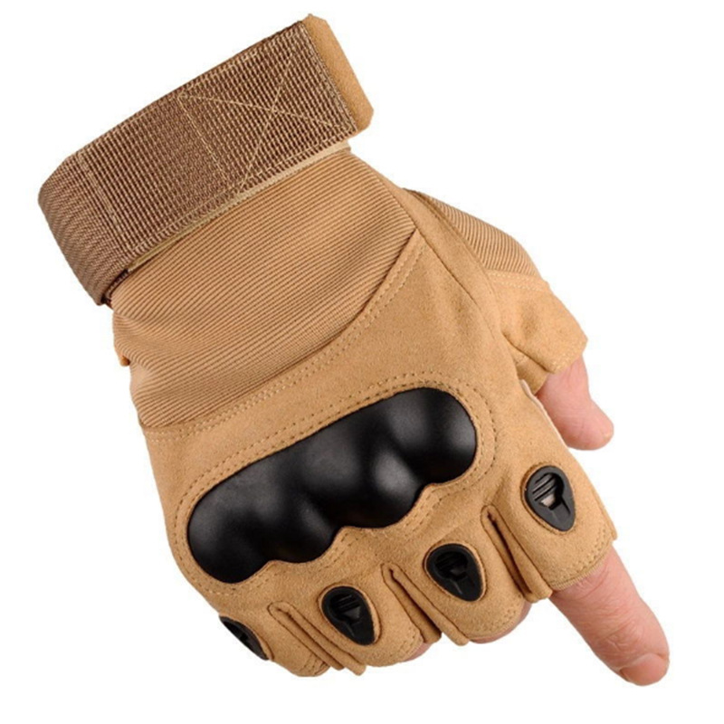Tactics O Hemonires Half Gloves Cycling Sports Fitness Mountaineering Training Sleep Wear-resistant Hard Shell anti-knife cut gloves
