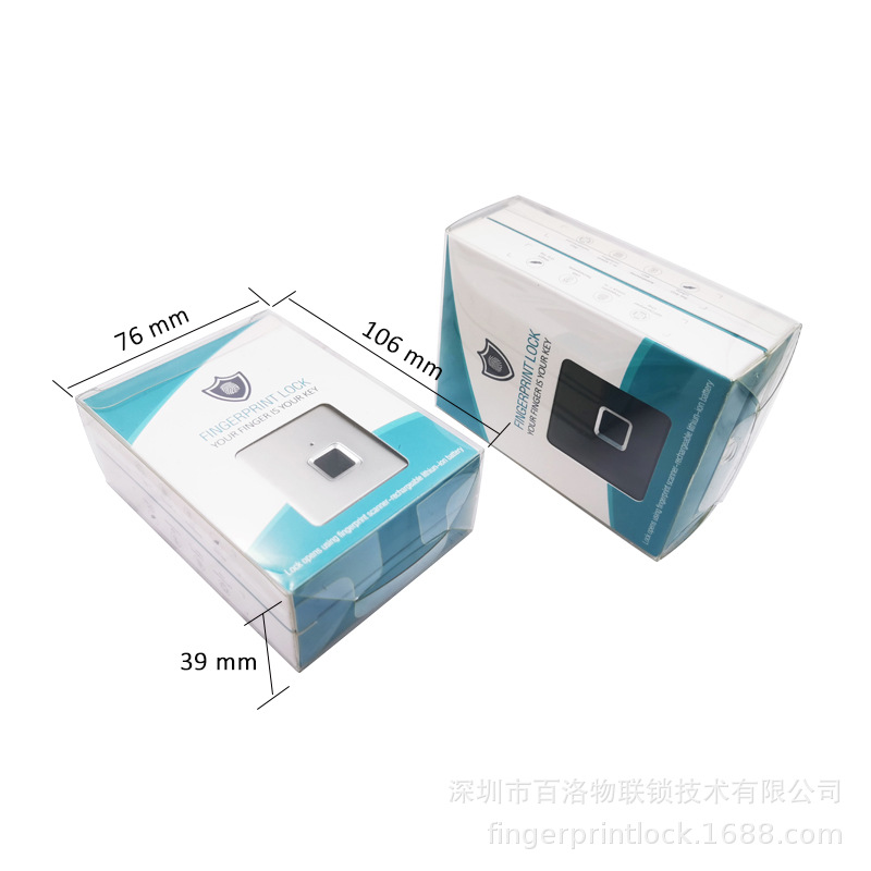 P3跨境电商热卖款指纹挂锁两把装