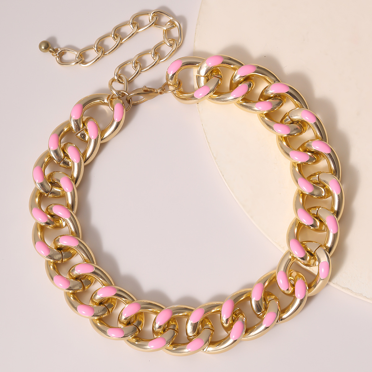 Fashion Retro Simple Aluminum Chain Geometric Fantasy Clavicle Necklace For Women display picture 11