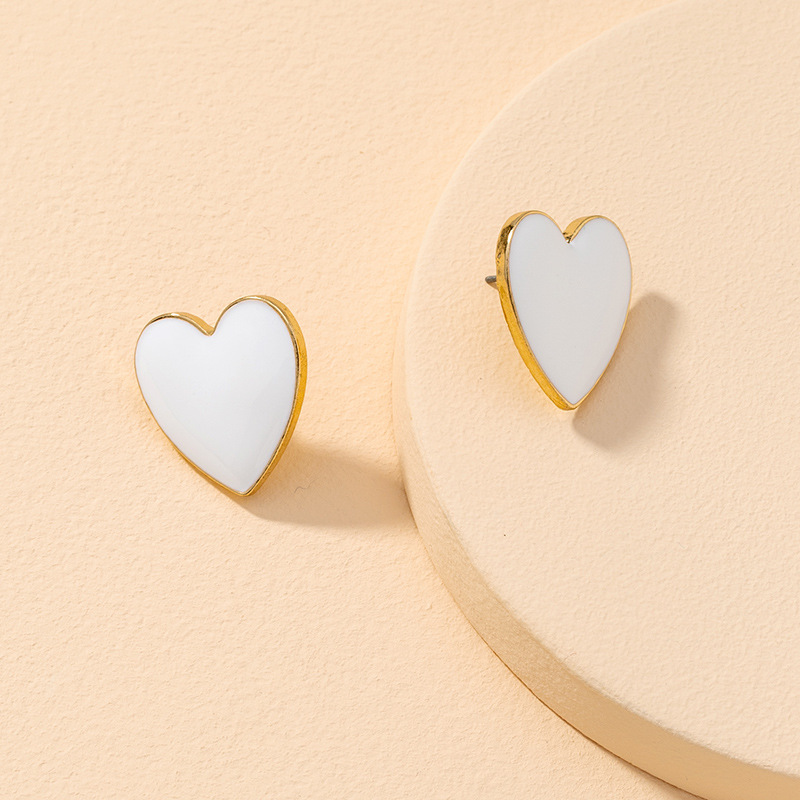 Autumn And Winter Drip Heart-shaped Hot Sale Earrings display picture 4