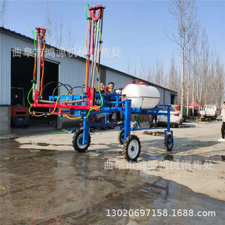 自走式柴油四轮打药机 大宽幅小麦地杀虫打药机 折叠杆喷药机