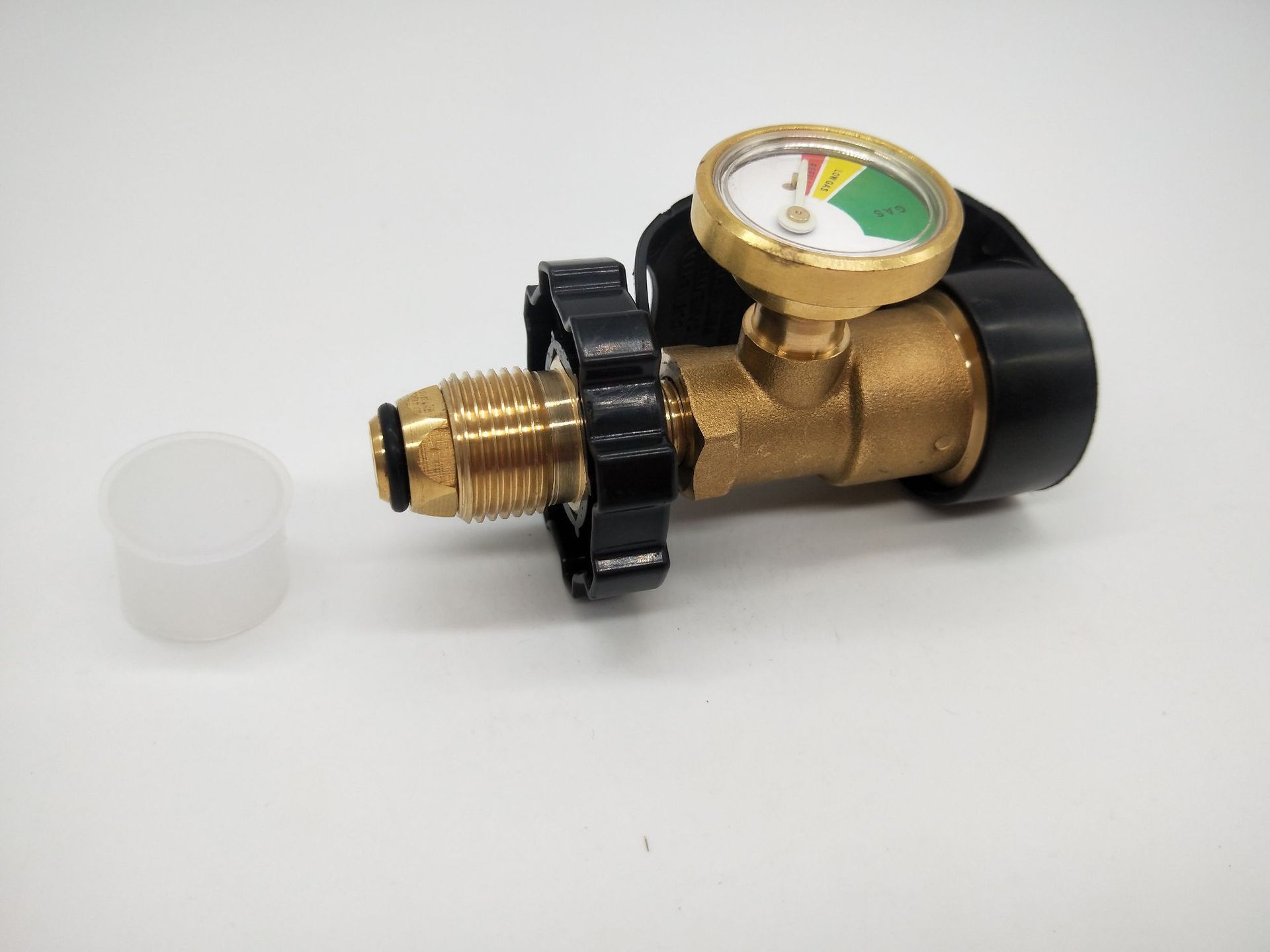 北美带表气瓶超流安全关断丙烷转换接头 野营气罐接头 罐适配器