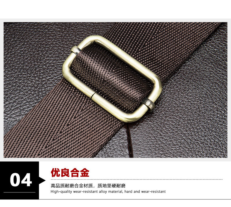 Túi công sở nam Malute da bò thật , túi xách đựng laptop 14 inch đi công tác — Cà phê đậm, Màu đen chi tiết 24
