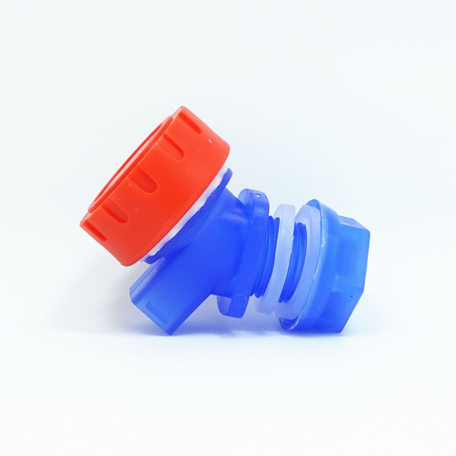 Plastic blue faucet, rotary knob type for brewing wine bottles, juice bottle water storage tank, mineral water bucket faucet and water valve details Picture