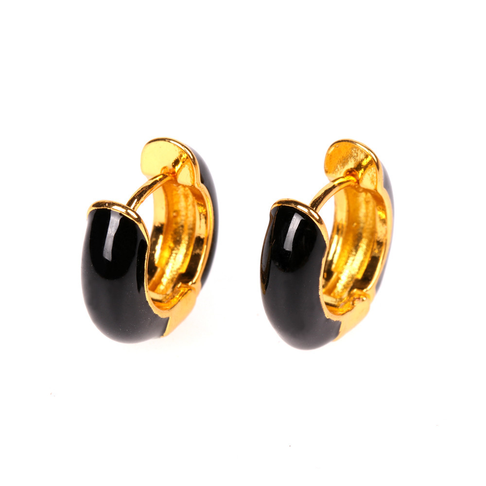 Fashion New Color  Copper Dripping Oil Creative Earrings Wholesale display picture 10