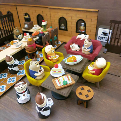 ZAKKA Japanese style sofa chair cat INS girly heart creative miniature scene resin doll small ornaments