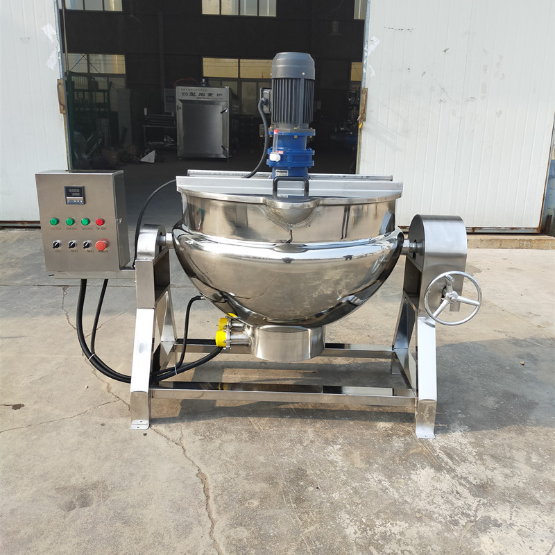 中药熬制锅 不锈钢电加热自动搅拌熬制设备 恒温可翻转倒料炼蜜锅