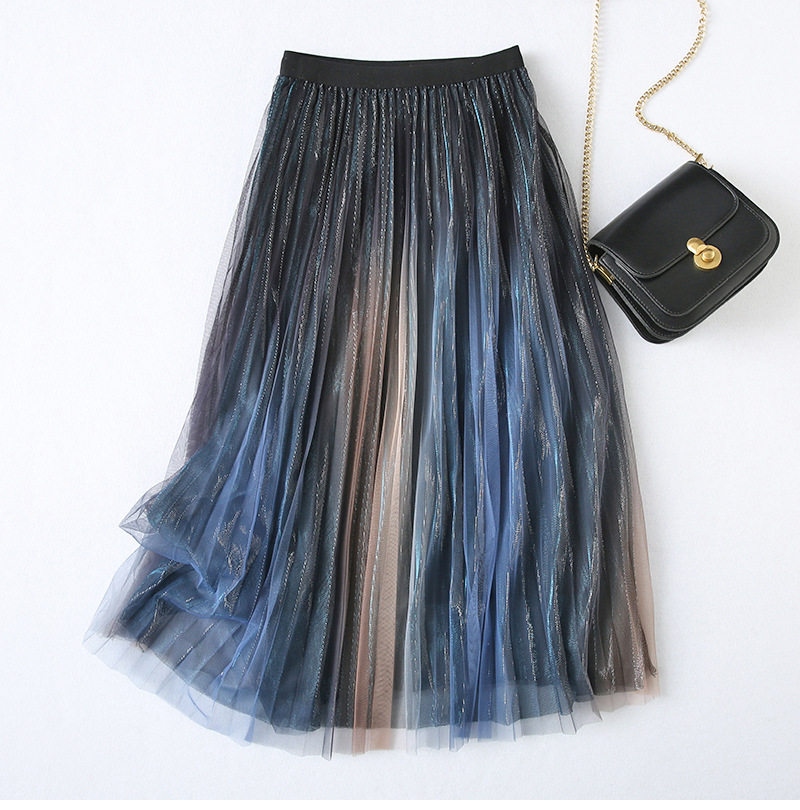 Gradient Pleated Skirt 3