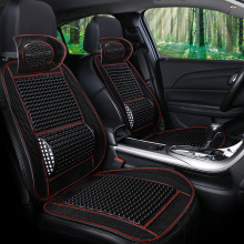 仿木珠透气汽车坐垫单片夏季凉垫塑料座垫货车小车两用座垫