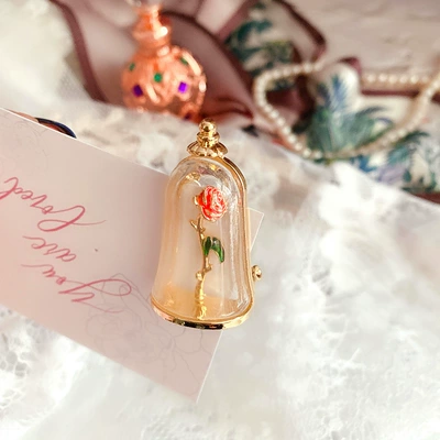 Qingdao factory new wholesale magic bottle rose drop oil enamel resin retro French style women's brooch pin (Yaxa sancaqları) - magic-bottle-rose-in-stock-224cm