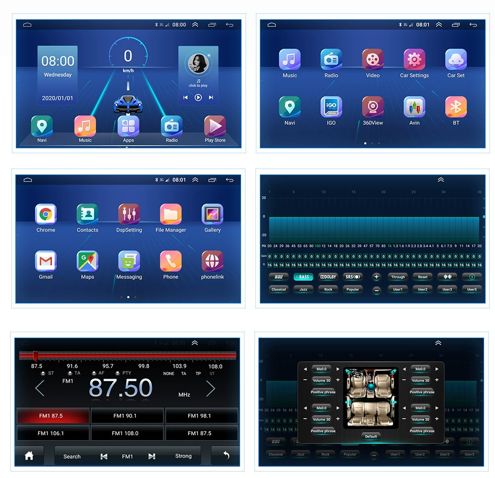 Полная версия Netcom 4+64ГБ подходит для Peugeot 307 Android умный большой экран навигатор GPS все-в-одном CarPlay
