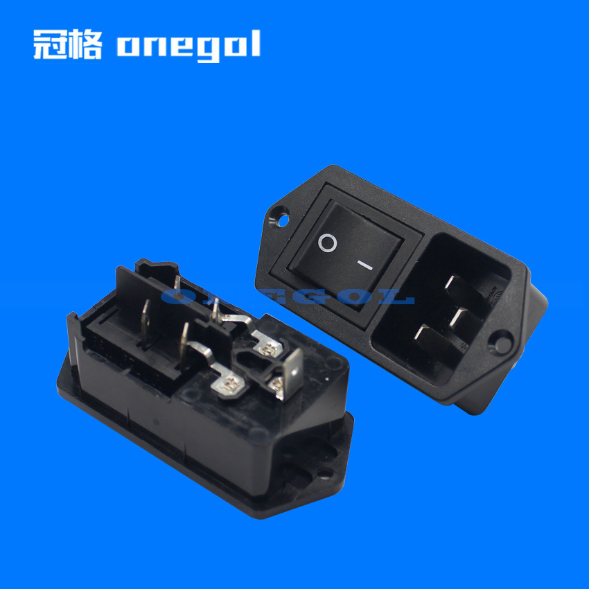 AC电源插座 0722-S二合一插座 C20开关组合插座 大电流20A 医疗用