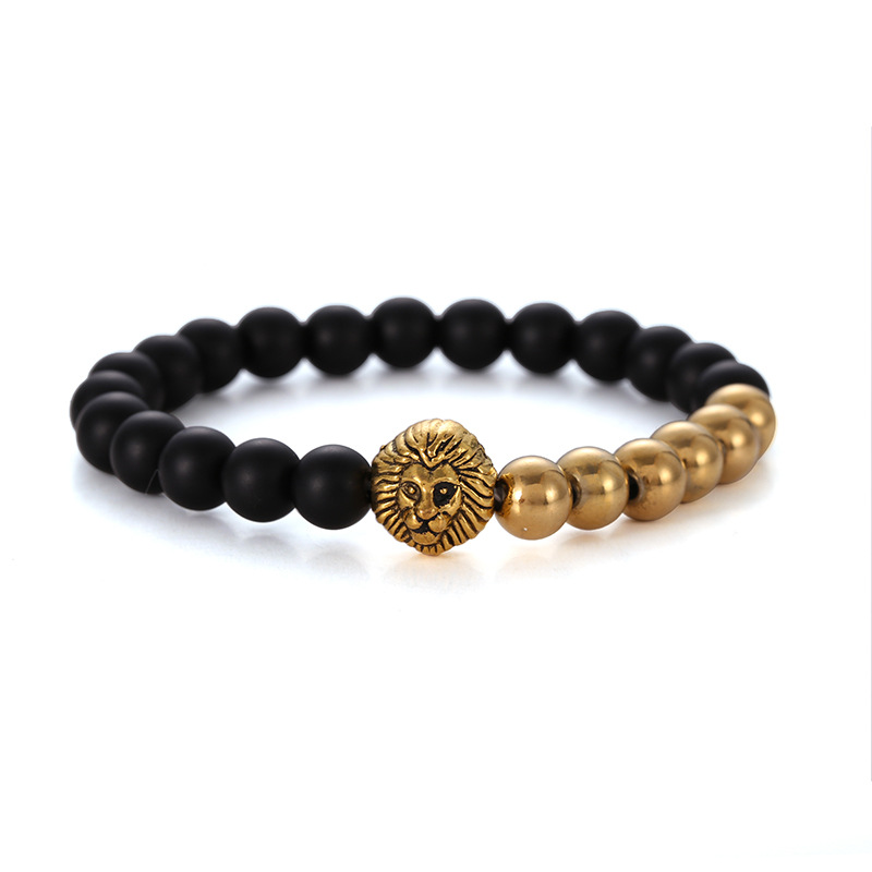 alloy lion head bead fashion bracelets jewelry wholesale Nihaojewelry
