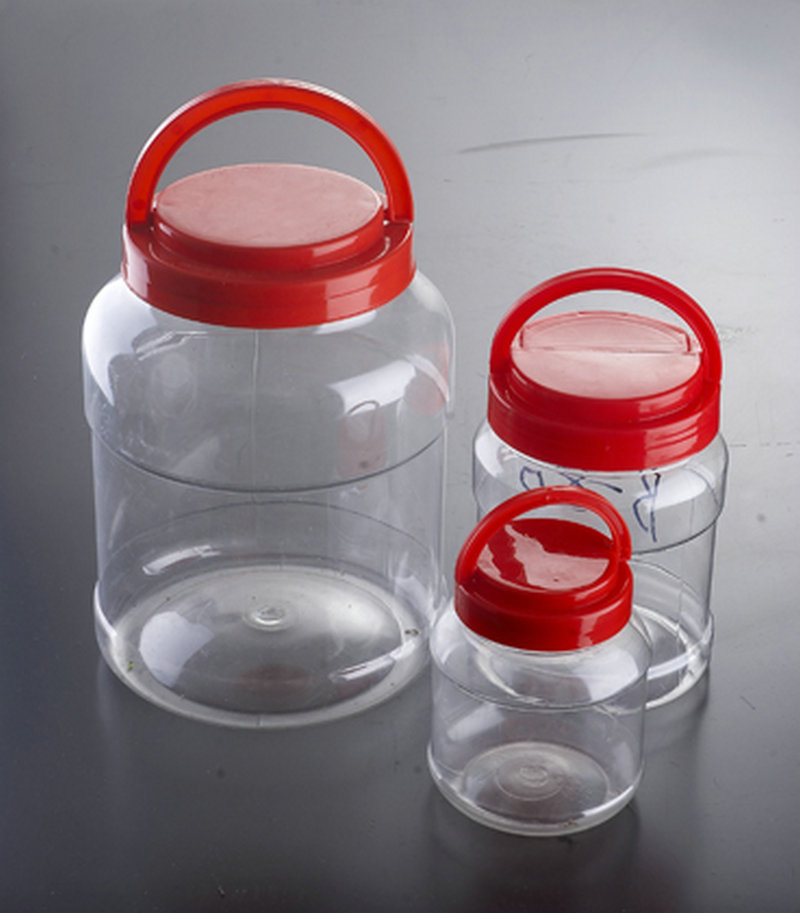 供应透明塑料糖果罐 PET圆形蜂蜜瓶 广口饰品塑料罐