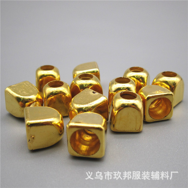 Square golden plastic bag