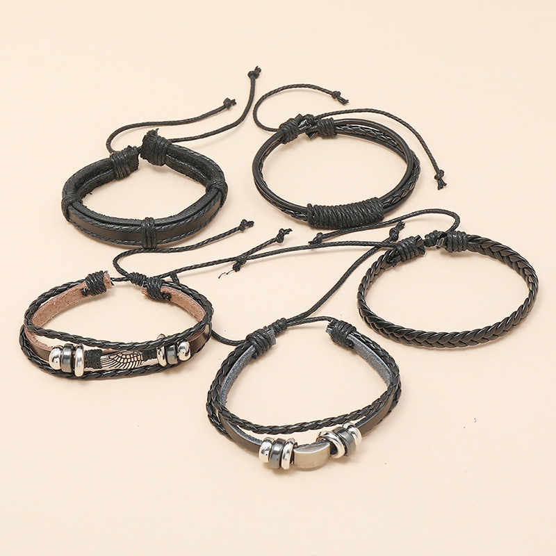 new  hand-woven cowhide bracelet