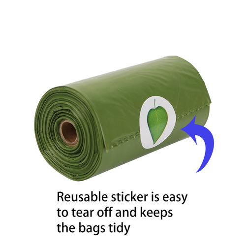 Cross-border pet waste bags, biodegradable grabber with dispenser, dog poop bags, 10 rolls EPI dog waste bag manufacturer