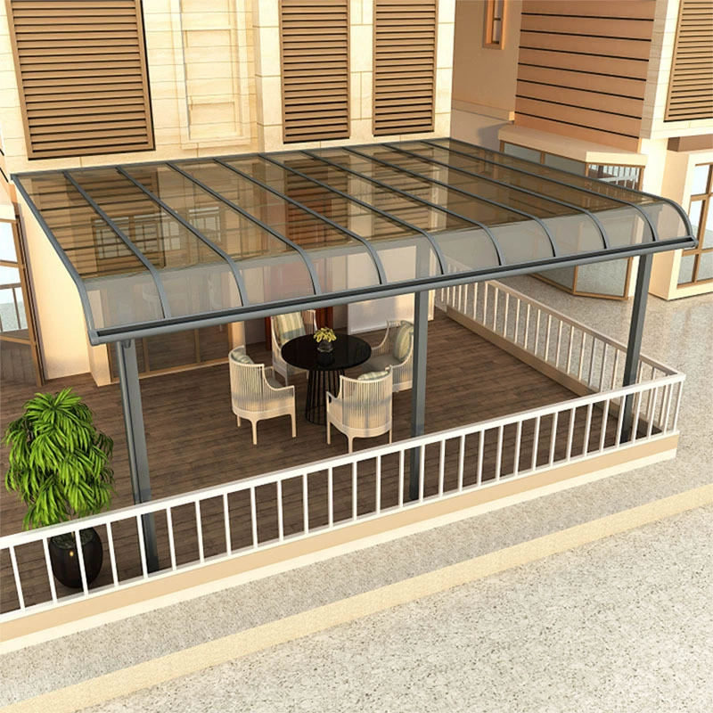 Алюминиевый сплав Навес Балкон Терраса Двор Тент Вилла Окно Крыша Открытый Навес Парковка Сарай Бытовая