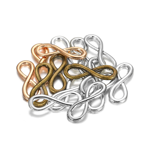 DIY jewelry accessories Bracelet necklace connecting buckle Alloy 8-character buckle Number symbol retro necklace decorative ring