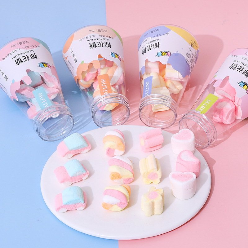 甜心日记瓶装棉花糖休闲学生零食厂家圣诞节日糖果 批发软糖|ms