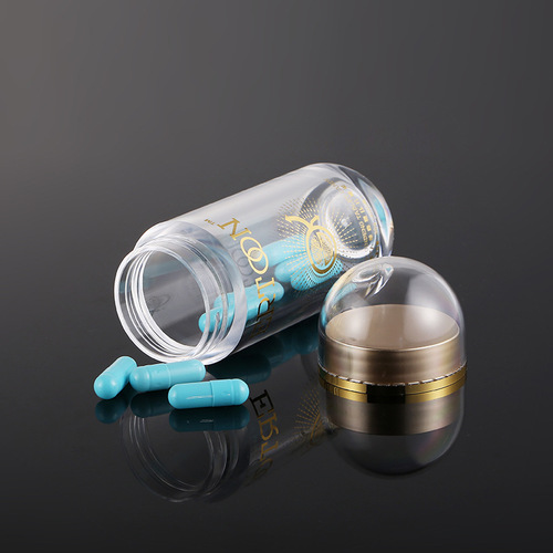 Acrylic Health Products Bottles in Multiple Sizes, High-end Capsule Filling Bottles, Tablet Candy Bottles, Transparent Packaging Bottles
