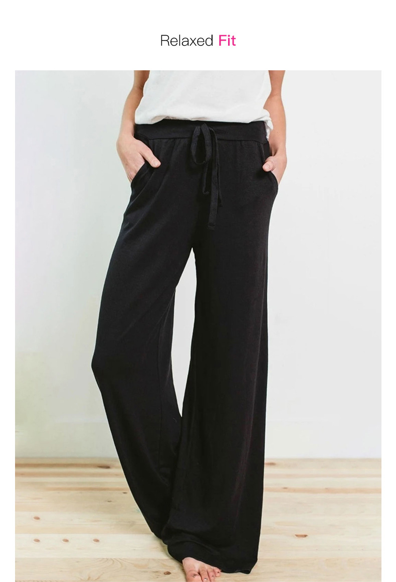  loose solid color tether long pants  NSSI2333