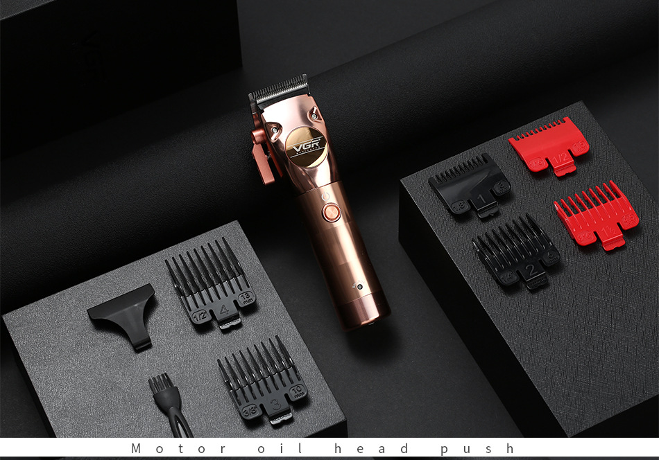 Cortapelo eléctrico profesional de metal recargable para afeitar_voghion.com