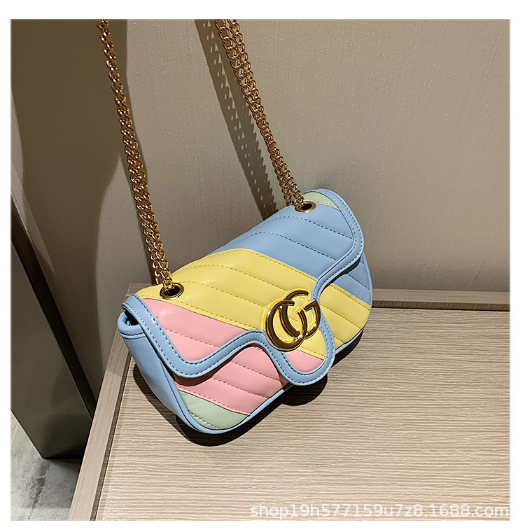 The new chain crossbody fashion small ba...