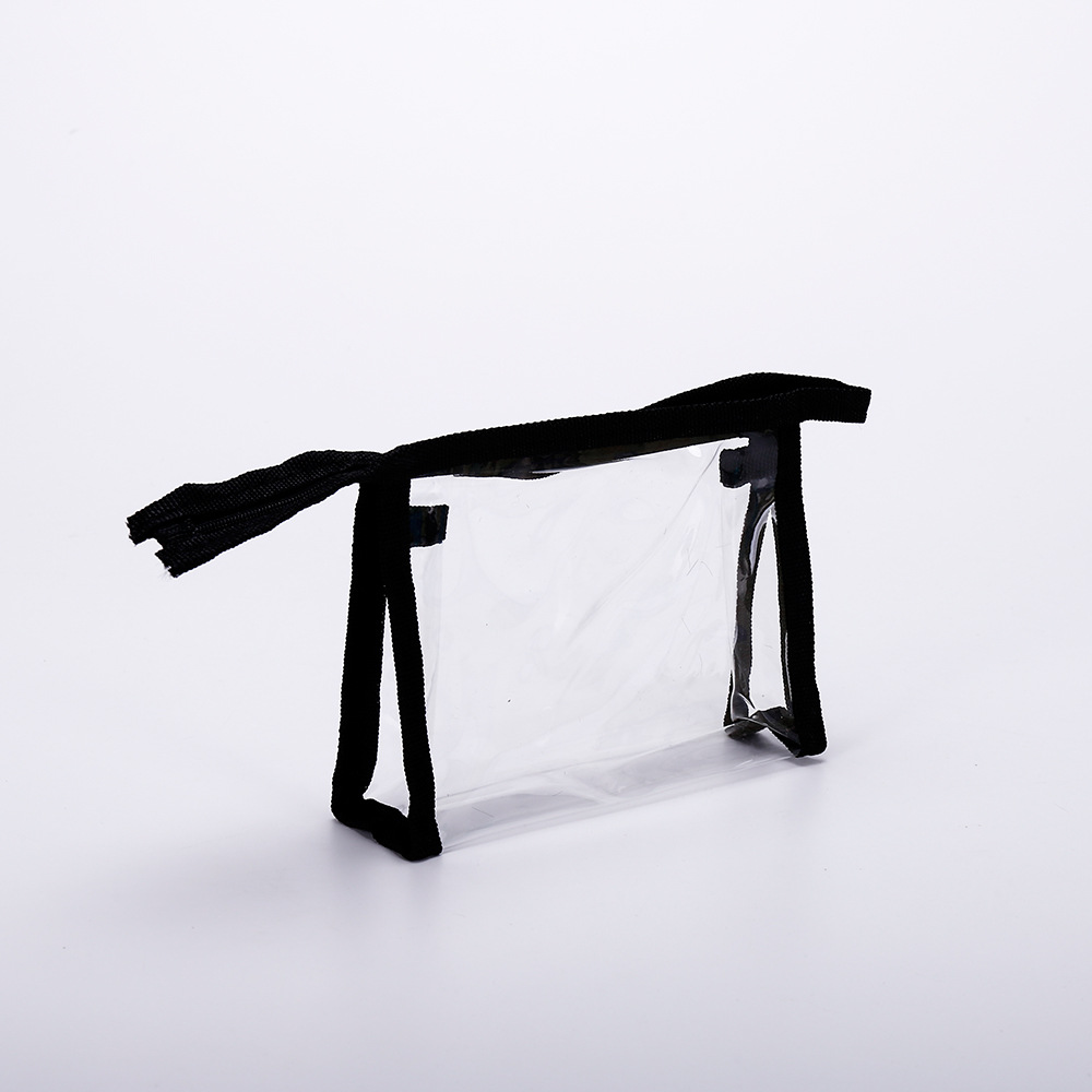 批发PVC包装塑料透明拉链袋 pvc洗漱包大容量便携旅行手提收纳袋