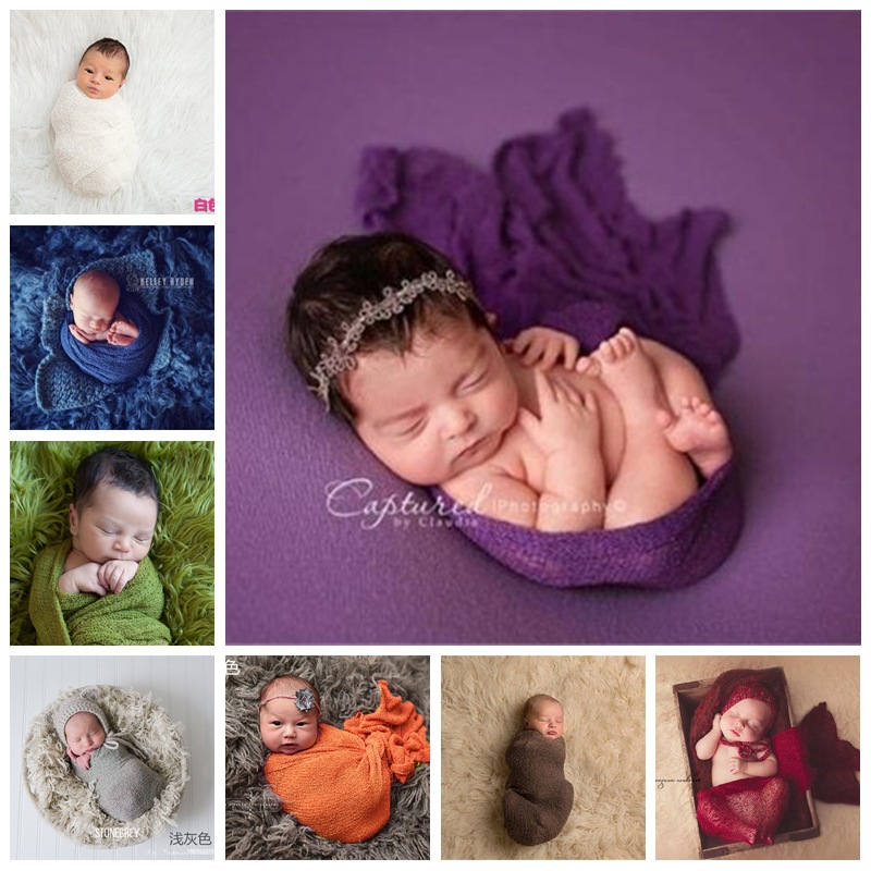 新生儿裹布摄影道具宝宝满月拍照服装婴儿艺术照儿童影楼弹力裹纱