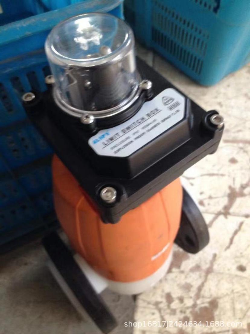 防爆等级BT6 气动角座阀行程开关 气动隔膜阀直行程防爆限位开关