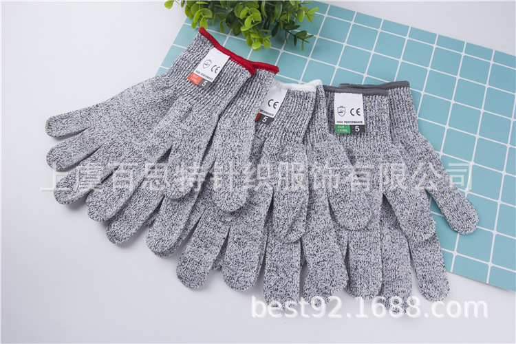 直供放风筝钓鱼手套 防扎防刺防割5级HPPE防切割手套屠宰劳保手套