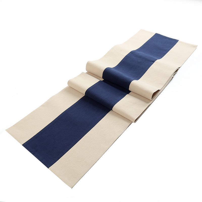 Zen estera de té pintada a mano a prueba de agua de algodón y lino corredor de mesa estera de té cortina mantel de té chino ceremonia del té juego de té accesorios toalla de té seca