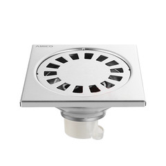 Manufacturer Direct Supply Emico Stainless Steel Grate Gravity Self-Sealing 50 Pipe Odor-Proof Drain Engineering Grade High Flow