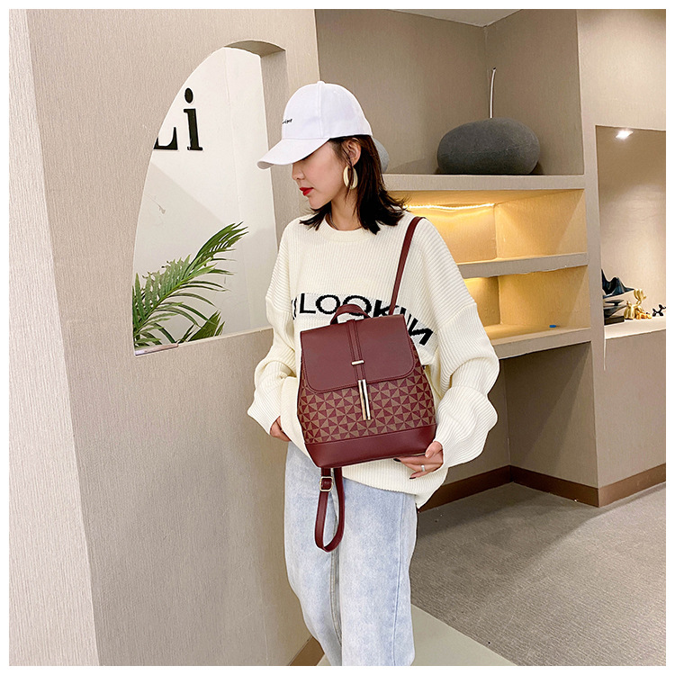 Fashion Simple Backpack Messenger Bag Dual-use display picture 38