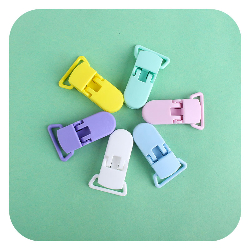 DIY joyería bebé molar mordedor accesorios bebé calmante plástico chupete cadena clip plano Multi-propósito anti-gota clip